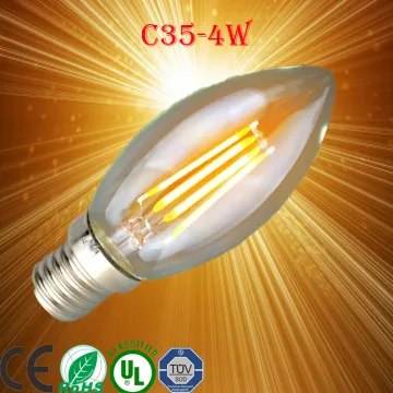 antiquated chandelier flame shape candle c35 led filament e14 candle/cog filament candleled down light /lightbulb /solar light