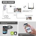 TMEZON 10 Inch Wireless/Wifi Smart IP Video Doorbell Intercom System ,1xTouch Screen Monitor with 2x720P Wired Door Phone Camera