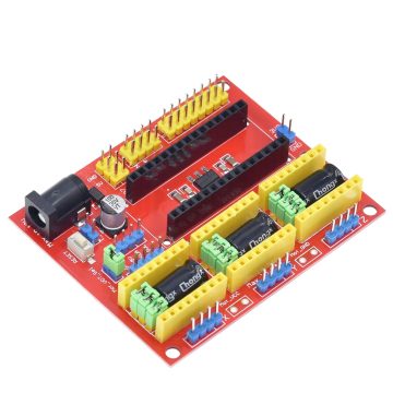 TZT NEW CNC SHIELD V4: macchina per incisione, stampante 3D e scheda di espansione del driver A4988 per kit fai -da -te Arduino