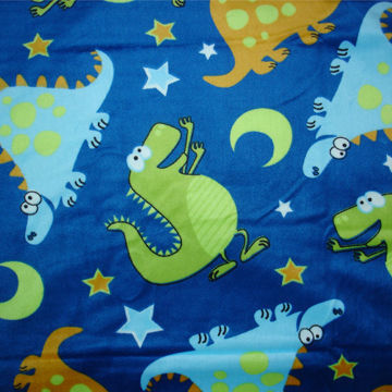 Dinosaur Ages Printed Soft Velboa Fabric, Used for Home Textile, Toy and Slippers Garments