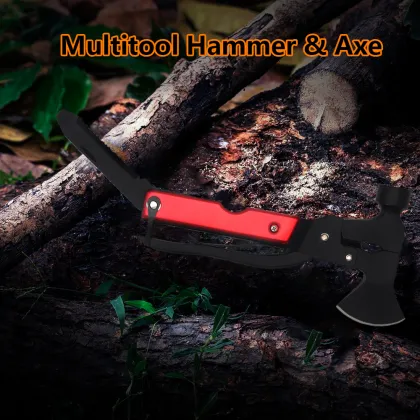 Multifunctional Survival Camping Hammer Axe Multitool
