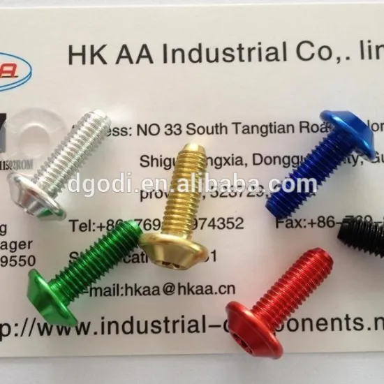 High precision custom-made color patta screws Dongguna supplier