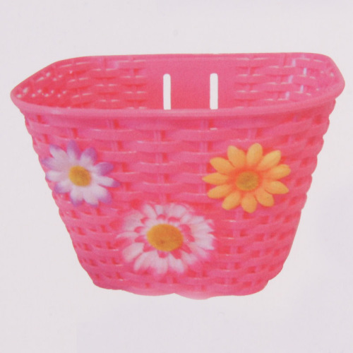 2016 Fashion PP material pink bicycle basket