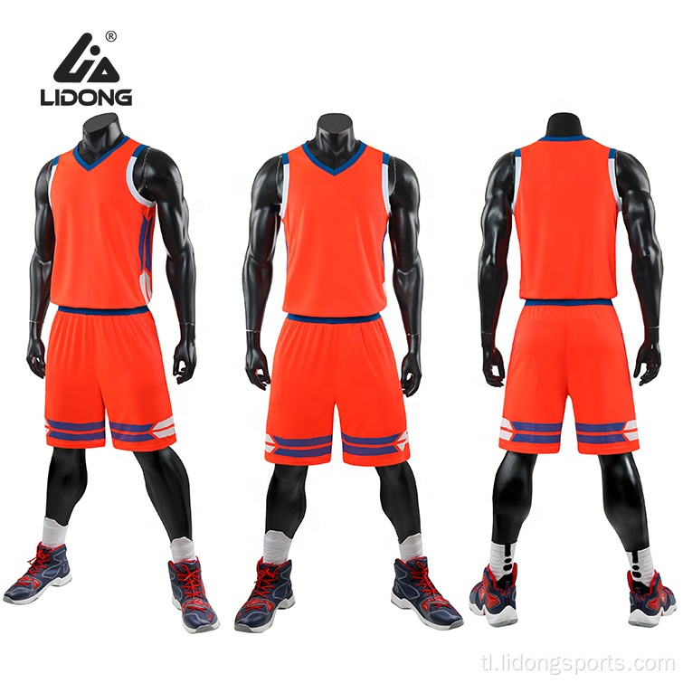 Promosyonal na basketball jerseys uniporme na may mababang presyo