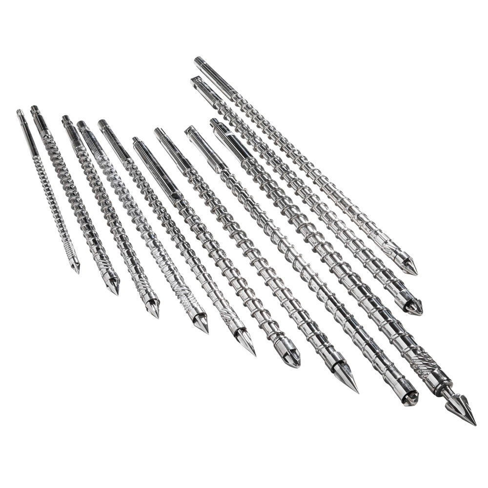 Screw at bariles para sa vertical injection molding machine