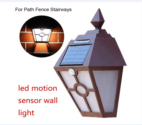 2017 Hot sales Outdoor Garden lights LED solar sensor led sensor light