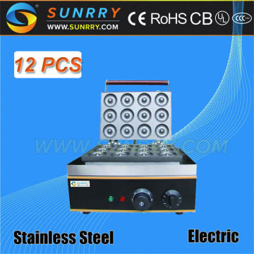 Industrial mini donut machine for 12 PCS per time baked used donut machine (SUNRRY SY-DN33C)