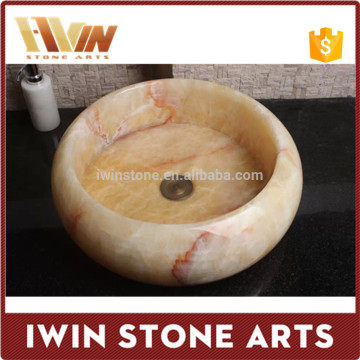 Best design natural stone marble onyx sink wash basin high polished with competitive price