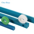 Plastic self lubricating transmission rack pinion