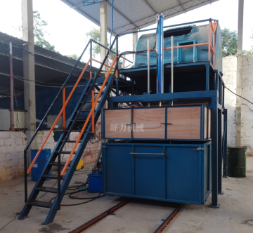Cost effective foam recycling machine