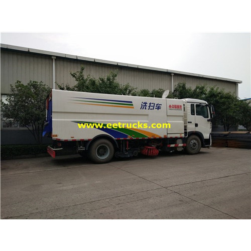 HOWO 10 CBM Vacuum Road Sweeper Xe tải