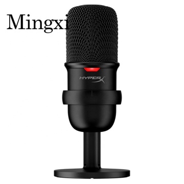 Profesional Hyper X Solocast USB Mikrofon Gaming Kondensor: Sempurna untuk PS4, PC, dan Mac - Ideal untuk Esports dan Streaming Suara Langsung