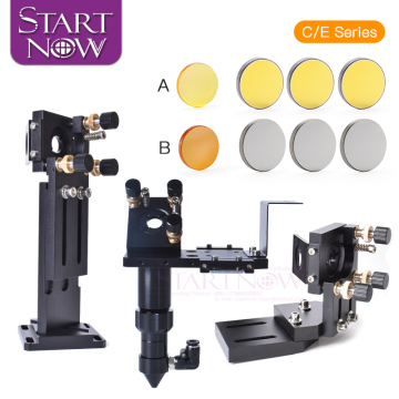 Startnow CO2 Laser Head Set C/E Series 20mm-25mm Focus Lens and Mirror Mounts