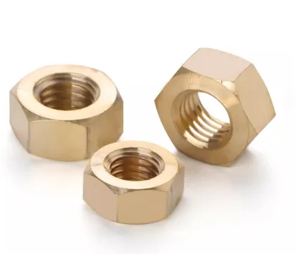 Polished Brass Hexagonal Nuts Passivated Copper Nuts