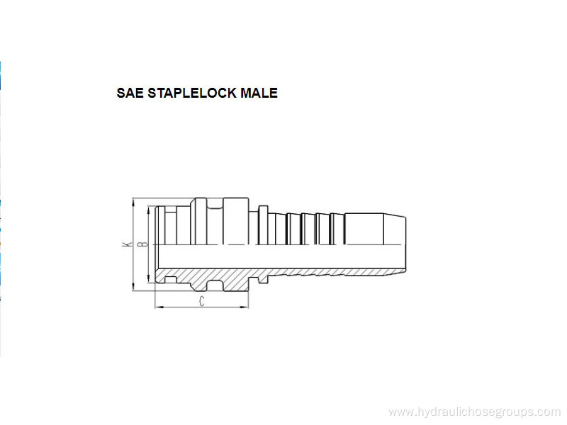 SAE Staplelock Male 67011