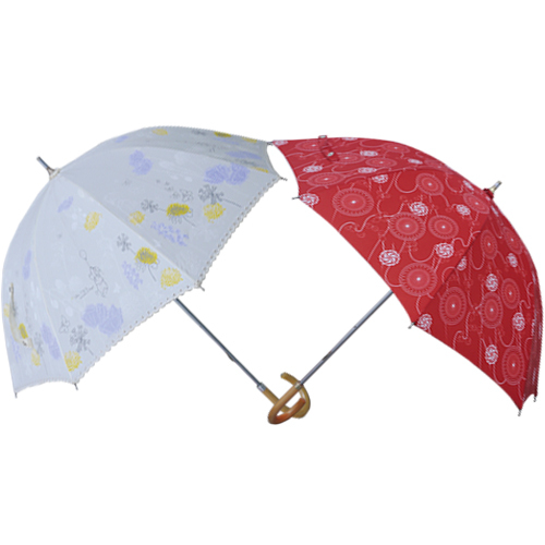 Fashion new long handle printed custom umbrella