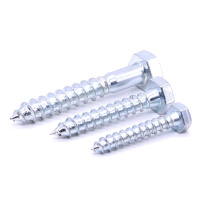 China DIN 571 Stainless Steel Hexagon Head Wood Screws Supplier