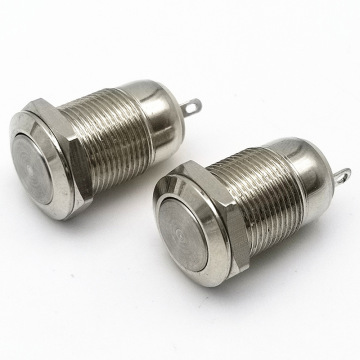 Waterproof High Head 12mm Illuminated Momentary Metal Push Button Switch