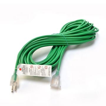 American Hot Selling ETL Listed AC Power Extension Cord 120V 60Hz Green