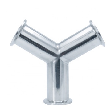 304/316L Stainless Steel Sanitary Y Type 3 Way Tee Pipe Fittings