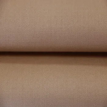 Khaki Poly Wool Blend Fabric | Wool Serge Material for Suit - W-033