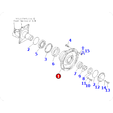 Dump truck HD605-7R hub 569-27-71211