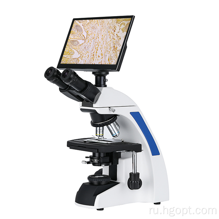 Биологический бинокулярный микроскоп с 5 -мегапиксельной камерой