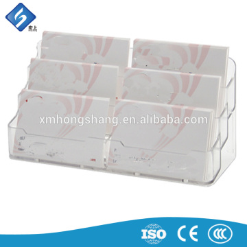 Attention Please! Wholesale Latest 6 Pocket Acrylic Business Card Holder for Potential Customers