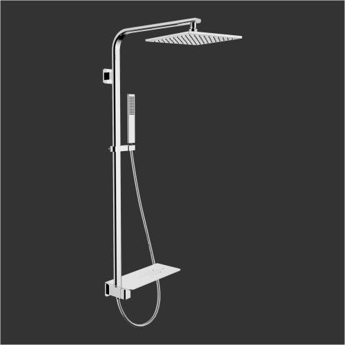 Shower Column Square Quality Non-thermostatic Flat Design Shower Column Supplier