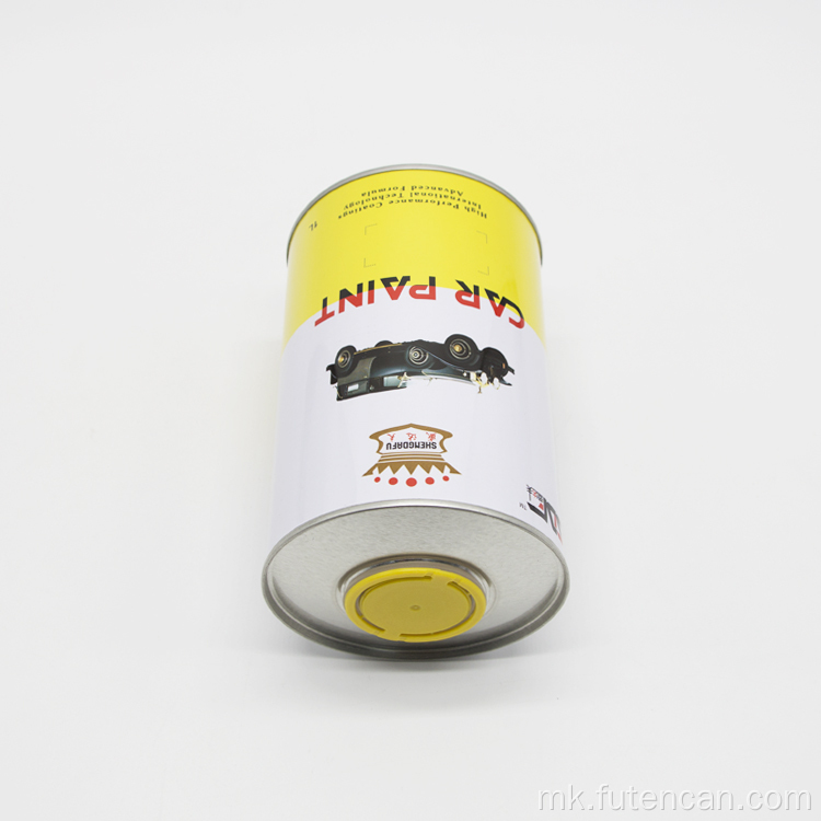 Празна тркалезна лименка од 1L