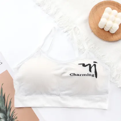 Sexy Sling Beauty Back Wirefree Sports Bra with Chest Pad
