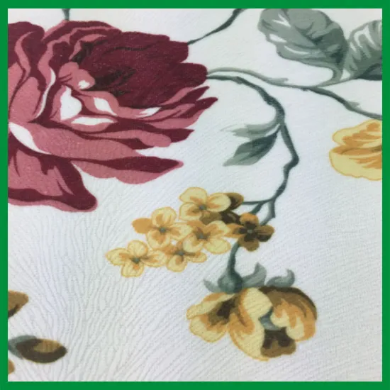 Manufacture China 100% polyester flower printed velvet fabric for upholstery