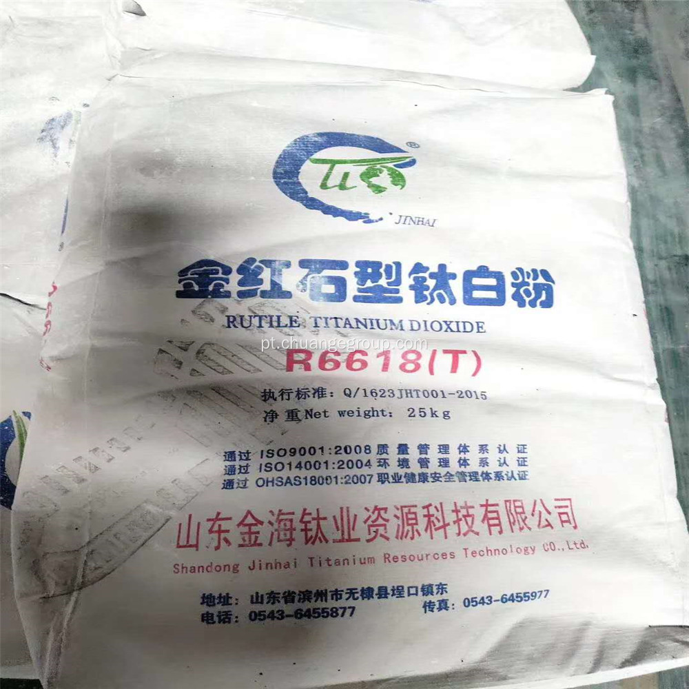 Jinhai Dióxido de titânio Rutile R6618T para imprimir tinta