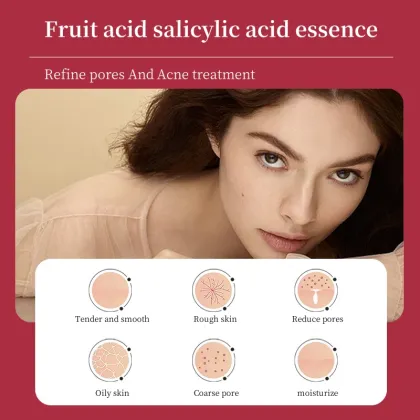 Acne Remover Face Serum: Salicylic Acid & Fruit Acid Exfoliation for Acne Skin Care
