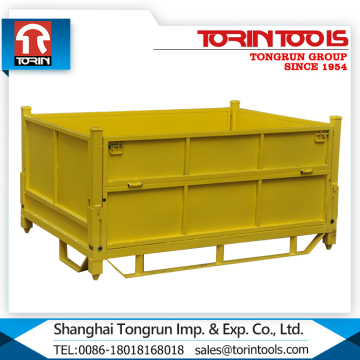 CE Heavy Duty Forklifts Stacking Foldable Metal Wire Mesh Container