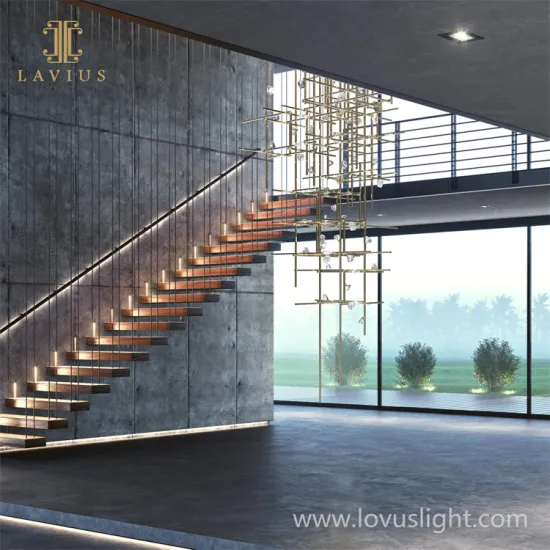 Science and Technology Custom glass chandelier 2022 The latest lobby chandelier Industrial design