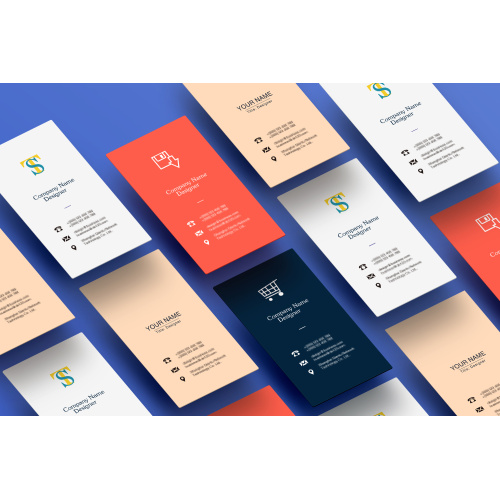 Standard visiting card design