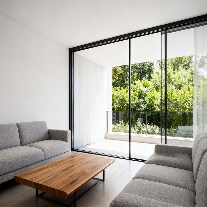 aluminium and glass sliding doors