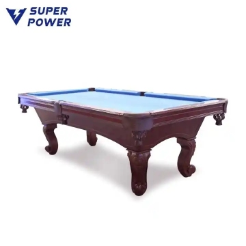 Factory Direct Affordable Solid Wood Carved Entertainment Billiard Pool Table