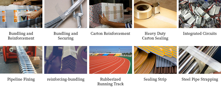 Cross woven filament tape