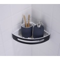 Black Wall Mounted Corner Shower Organizer