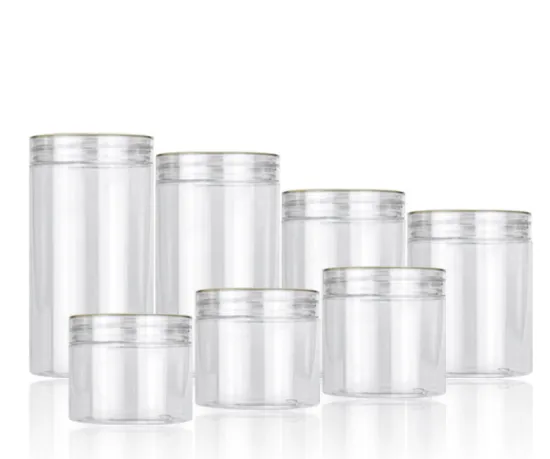 Plastic Jar Storage Container Clear Wide mouth Jar