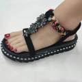 beautiful design sandal upper for lady shoes