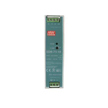 75W 48V DIN Rail Power Supply - Mean Well EDR-75-48