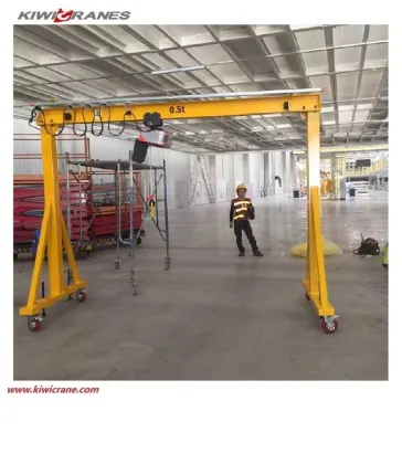 5 Ton Electric Hoist Single Girder Gantry Crane for Construction Machinery Factory