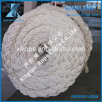 8 strand rope Polyester PET heavy duty military defence safety cable rope