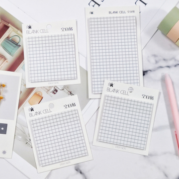 Transparent PET Waterproof Key Stickers - Joytop Grid Sticky Notes