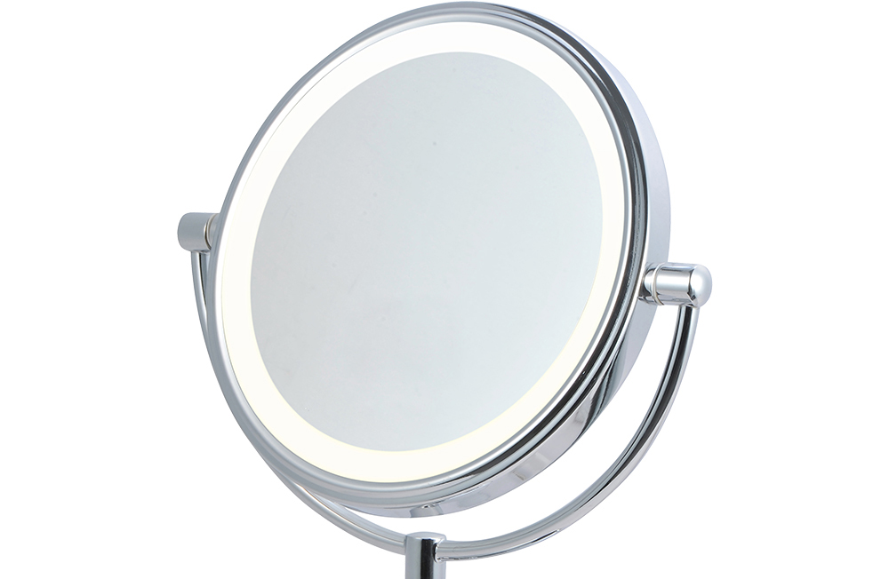 Double side lighted table mirror