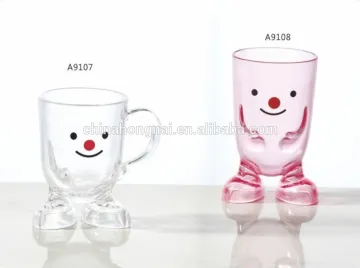 acrylic cartoon smile cup