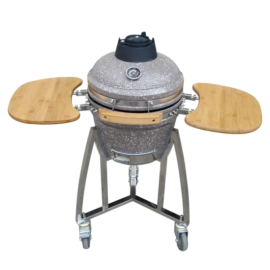 15-16 Inch Komodo Egg Grill Charcoal Barbecue - Freestanding Outdoor Grill AUPLEX